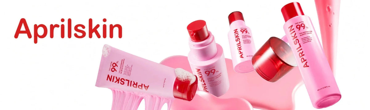 APRILSKIN collection banner featuring products at K-Beauty Shine