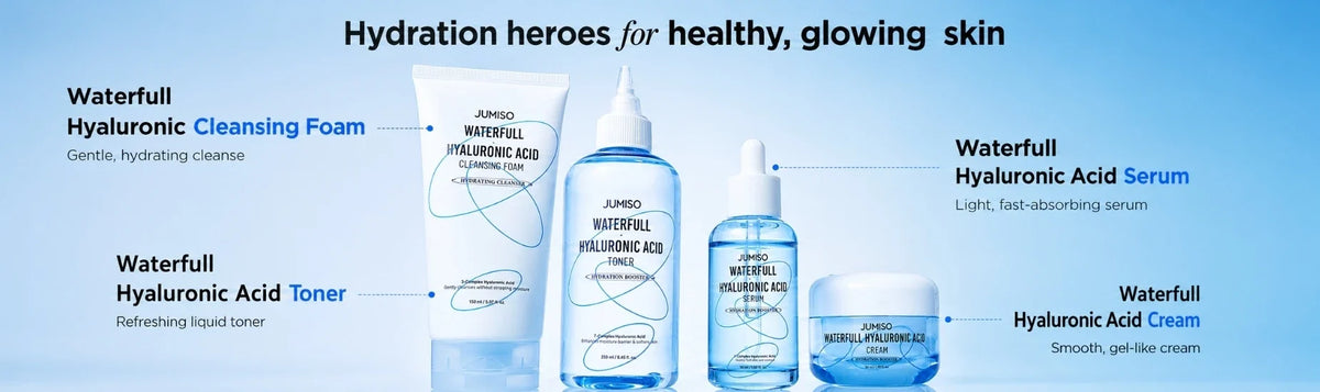 JMsolution collection banner featuring products at K-Beauty Shine