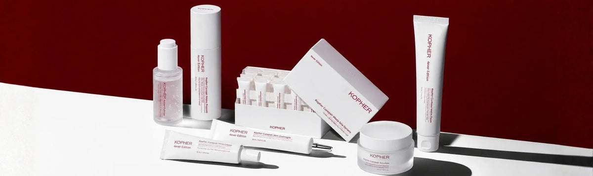 Kopher collection banner featuring products at K-Beauty Shine
