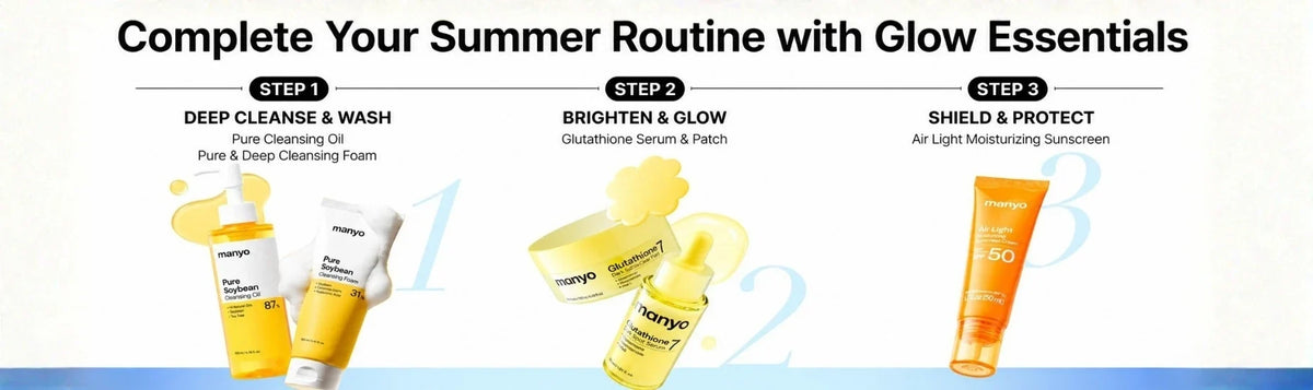 Ma:nyo collection banner featuring products at K-Beauty Shine