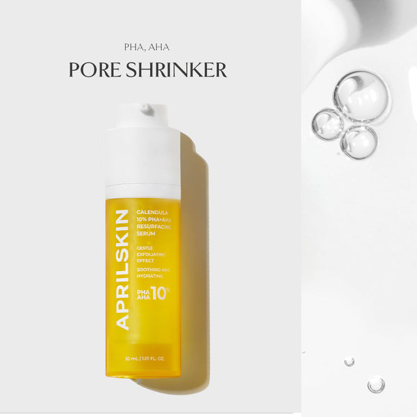 APRILSKIN Calendula 10% PHA AHA Resurfacing Serum 30 ml - official front product presentation