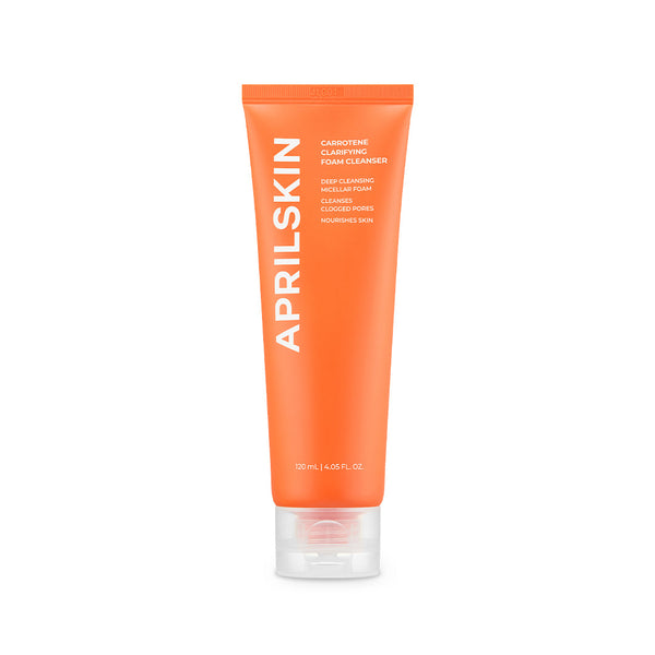 APRILSKIN Real Carrotene Acne Foam Cleanser 120 ml - front product view