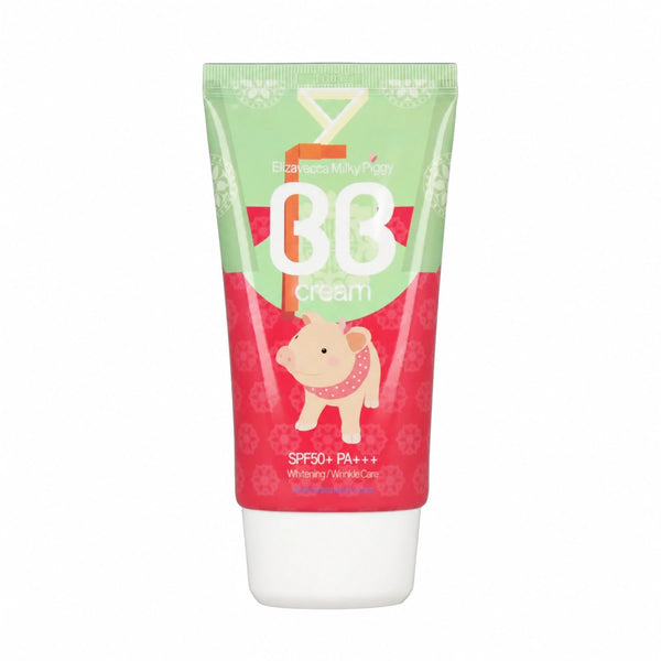 Elizavecca Milky Piggy BB Cream 50 ml tube on white for smooth, natural-looking coverage