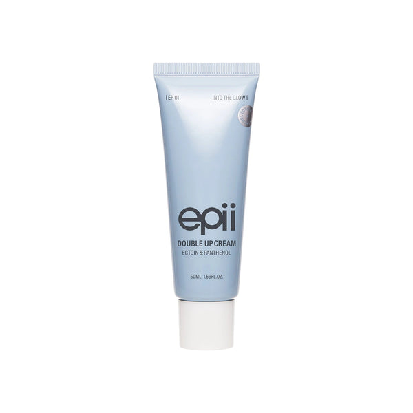 epii Double Up Cream Ectoin & Panthenol — Helps replenish moisture and support the skin barrier; white-background packshot.