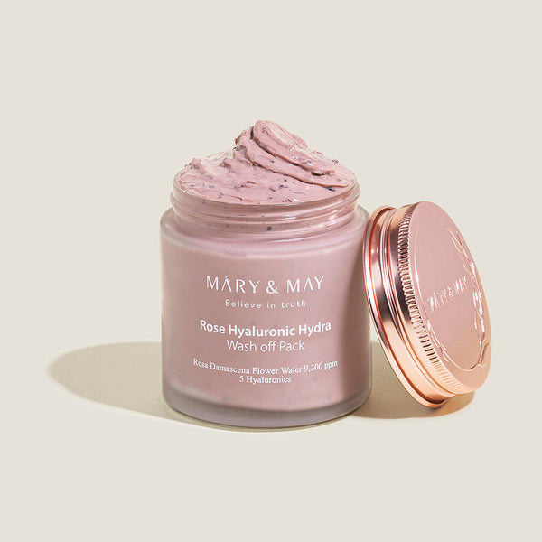 Mary&May Rose Hyaluronic Hydra Wash Off Pack — Product image