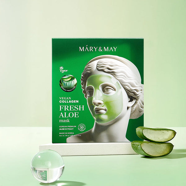 Mary&May Vegan Collagen Fresh Aloe Mask — Product image