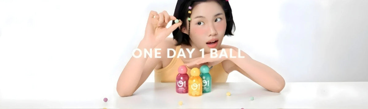O1 collection banner featuring products at K-Beauty Shine
