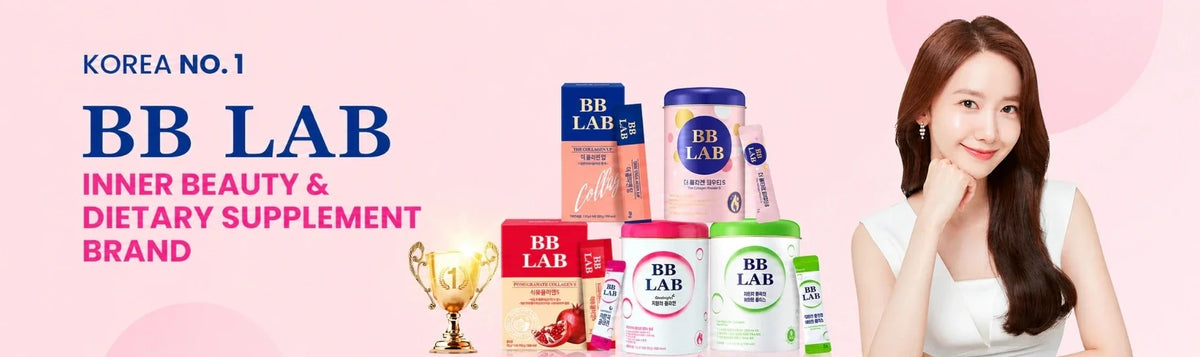 BB Lab collection banner featuring products at K-Beauty Shine