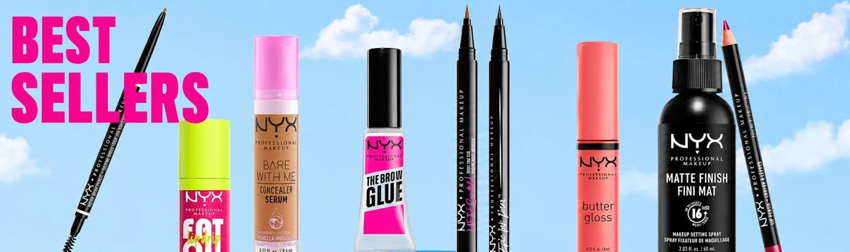 NYX collection banner featuring products at K-Beauty Shine