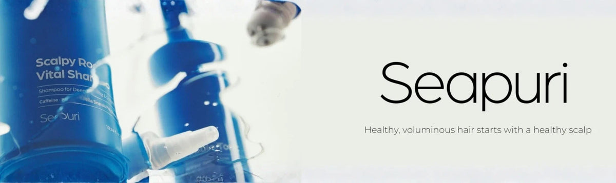 Seapuri collection banner featuring products at K-Beauty Shine