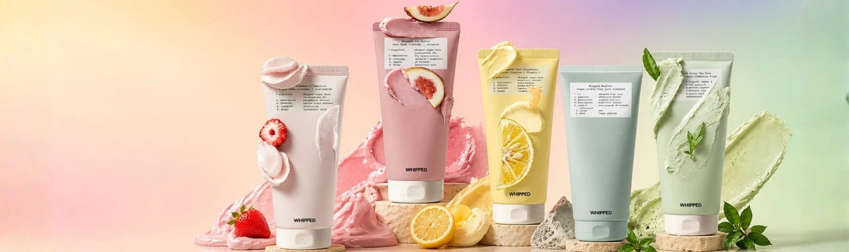 Whipped collection banner featuring products at K-Beauty Shine