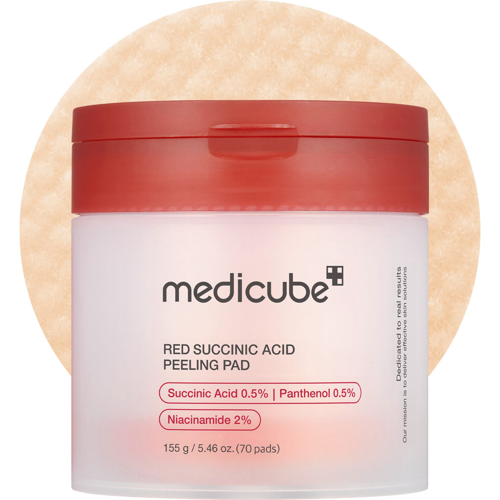 Medicube Red Succinic Acid Peeling Pad — official product image