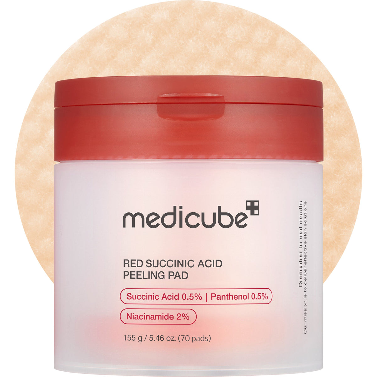 Medicube Red Succinic Acid Peeling Pad — official product image