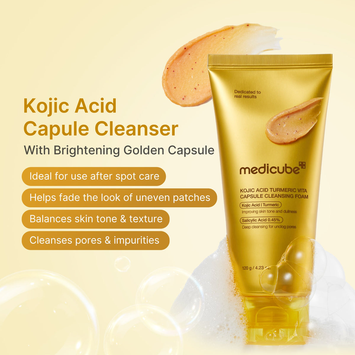 Medicube Kojic Acid Turmeric Toning Cleanser — official gallery image 2