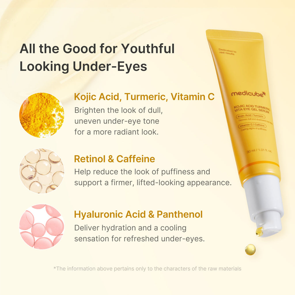Medicube Kojic Acid Turmeric Vita Eye Gel Serum — official gallery image 3