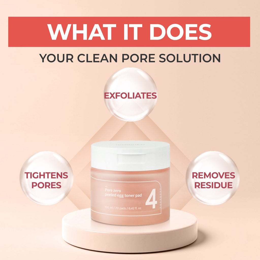 Numbuzin No.4 Pore Zero Peeled Egg Toner Pads — Product detail 5