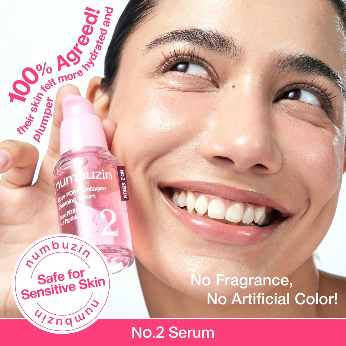 Numbuzin No.2 Rose PDRN Collagen Plumping Serum — Original — Official product detail 5