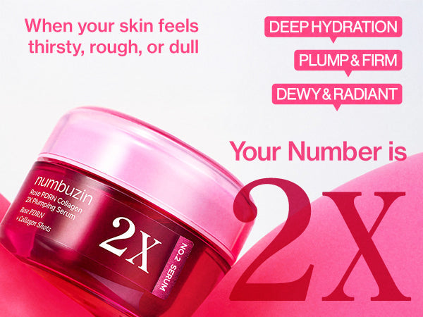 Numbuzin No.2 Rose PDRN Collagen Plumping Serum — 2X — Official product detail 20
