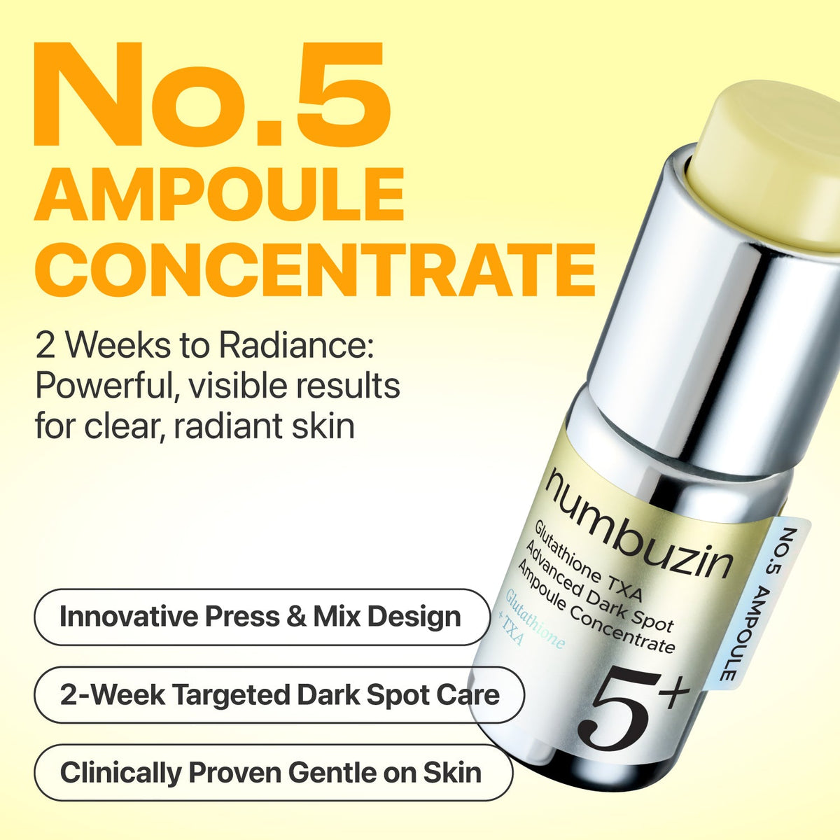 Numbuzin No.5 Glutathione TXA Advanced Dark Spot Ampoule Concentrate — Official product detail 3