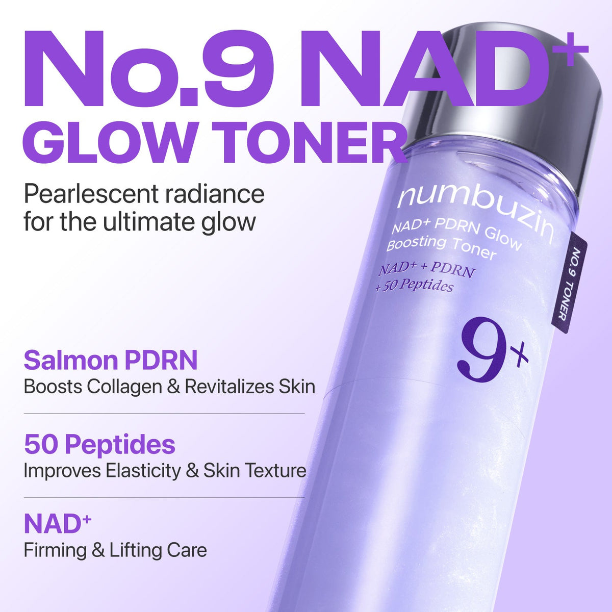 Numbuzin No.9 NAD+ PDRN Glow Boosting Toner — Official product detail 3