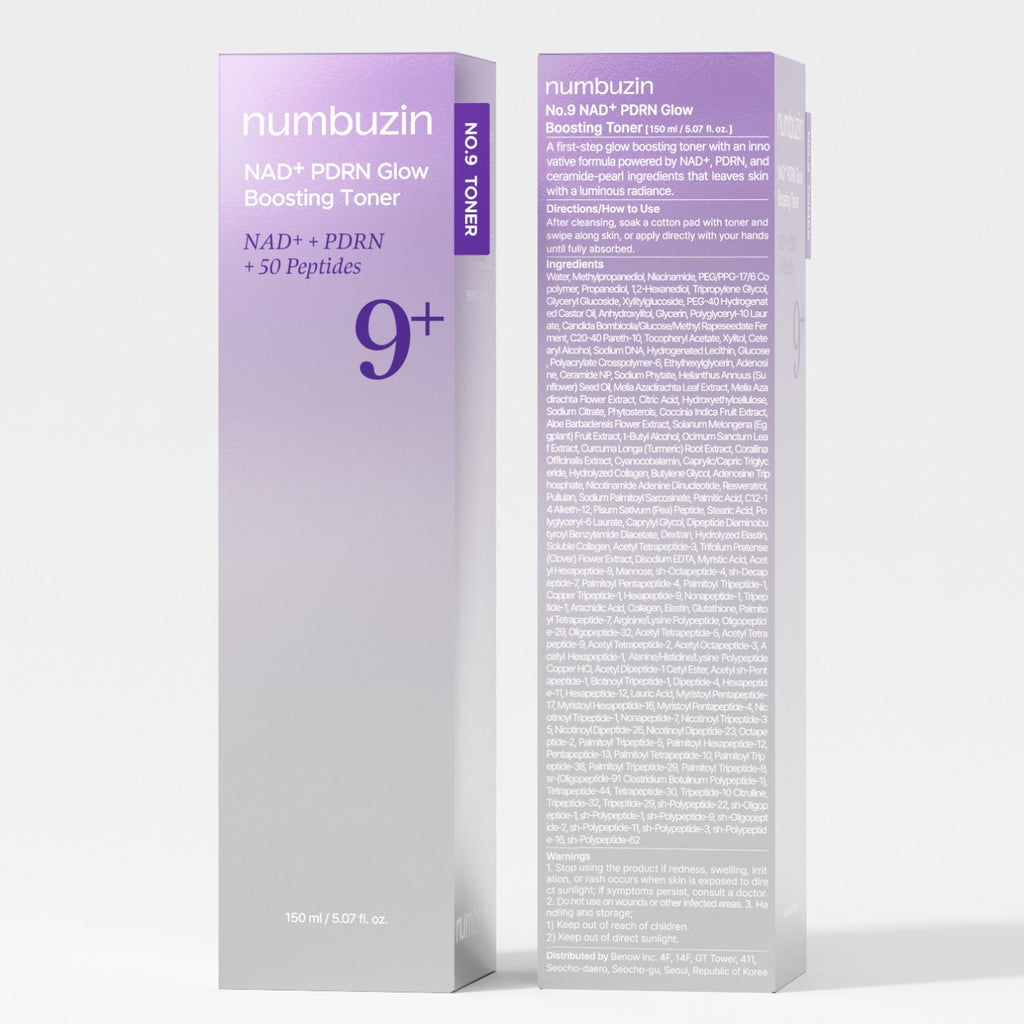 Numbuzin No.9 NAD+ PDRN Glow Boosting Toner — Official product detail 9