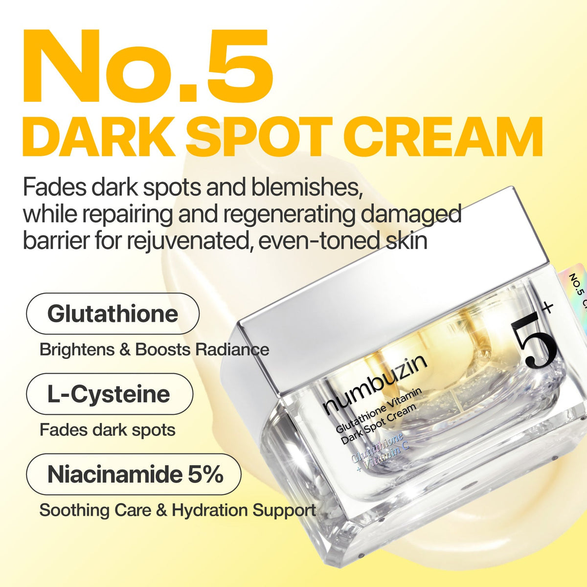 Numbuzin No.5+ Glutathione Vitamin Dark Spot Cream — Product detail 3