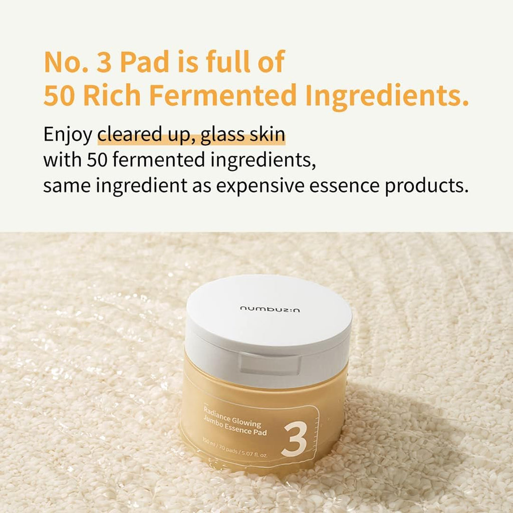 Numbuzin No.3 Radiance Glowing Jumbo Essence Pads — Product detail 5