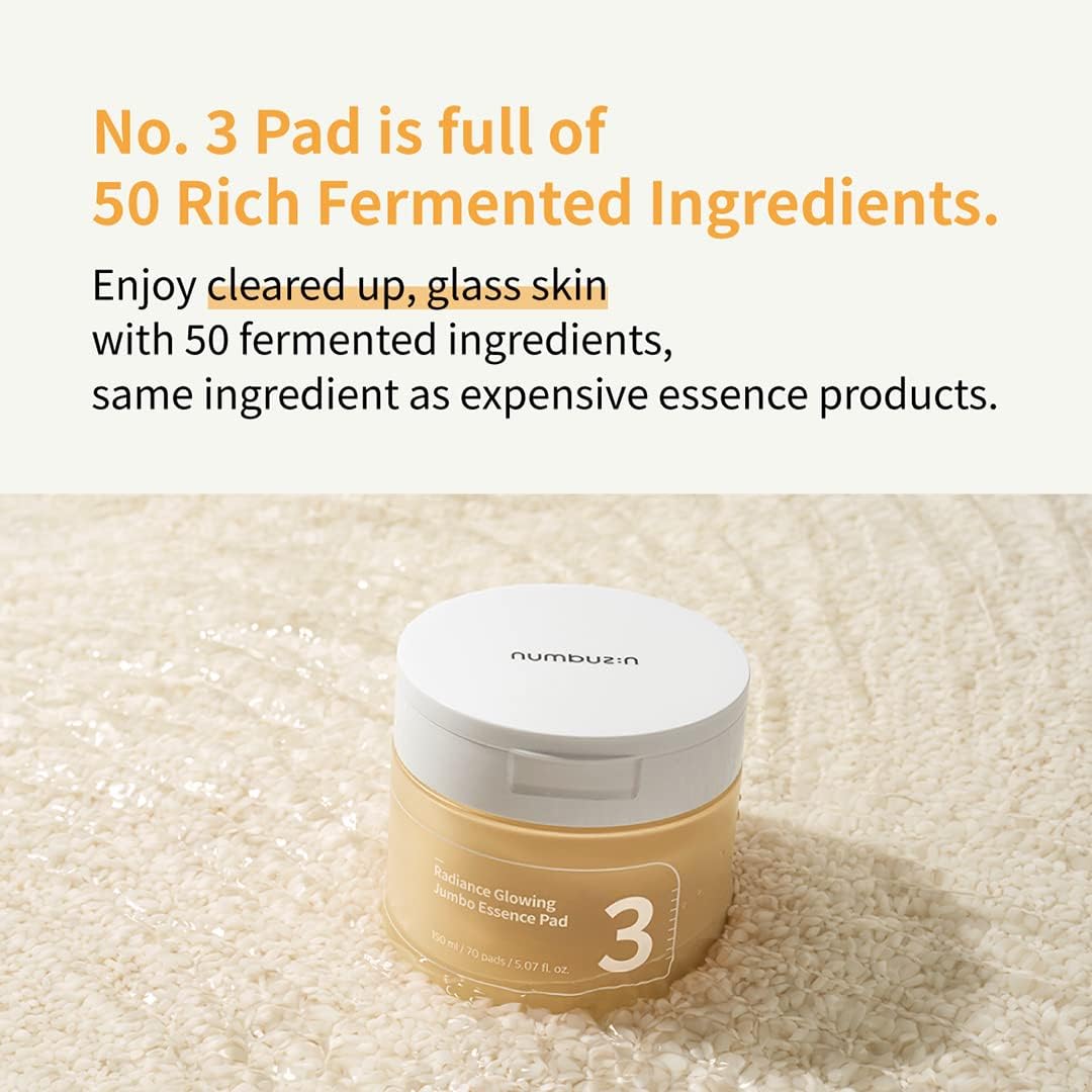 Numbuzin No.3 Radiance Glowing Jumbo Essence Pads — Product detail 5