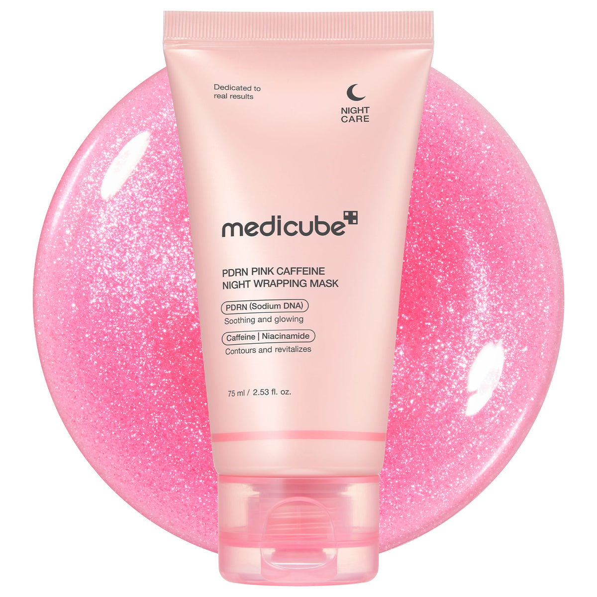 Medicube PDRN Pink Caffeine Overnight Wrapping Mask — official product image