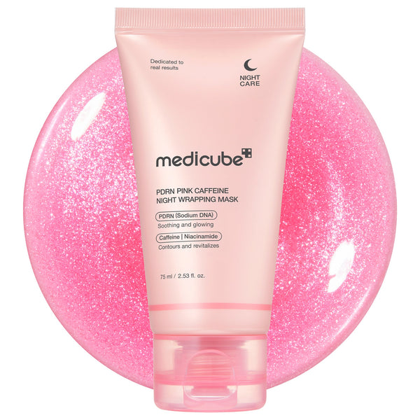 Medicube PDRN Pink Caffeine Overnight Wrapping Mask — official product image