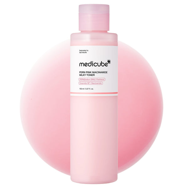 Medicube PDRN Pink Niacinamide Milky Toner — official product image