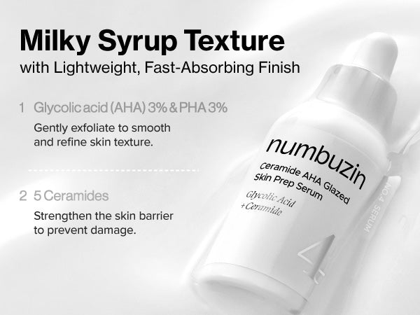 Numbuzin No.4 Ceramide AHA Glazed Skin Prep Serum — Product detail 12