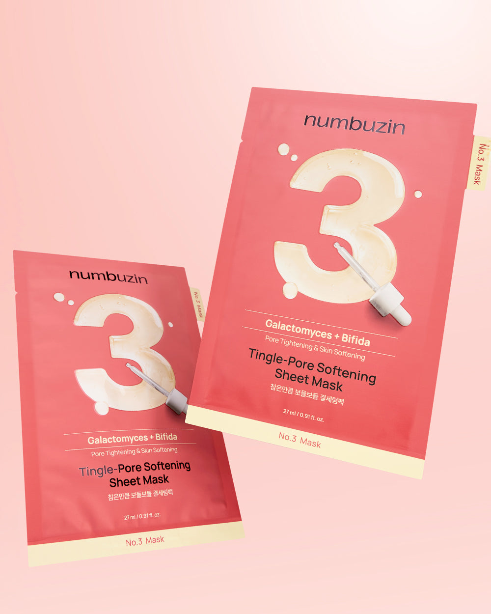 Numbuzin No.3 Tingle-Pore Softening Sheet Mask — Product view