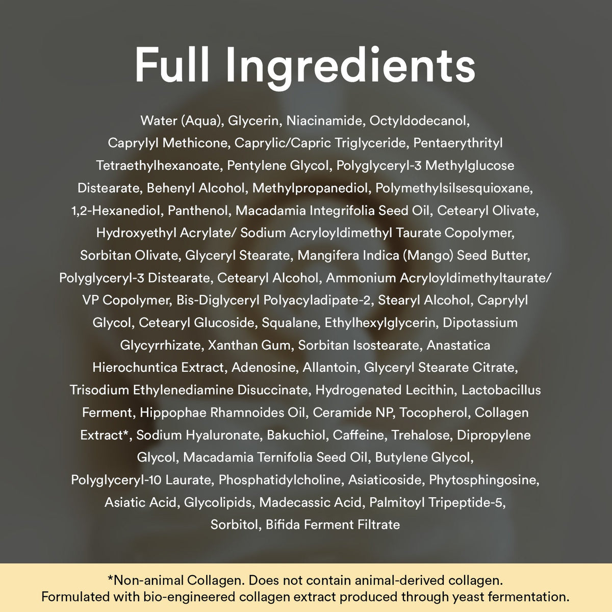 Abib Non-Animal Collagen Eye Cream Jericho Rose Tube: full ingredients
