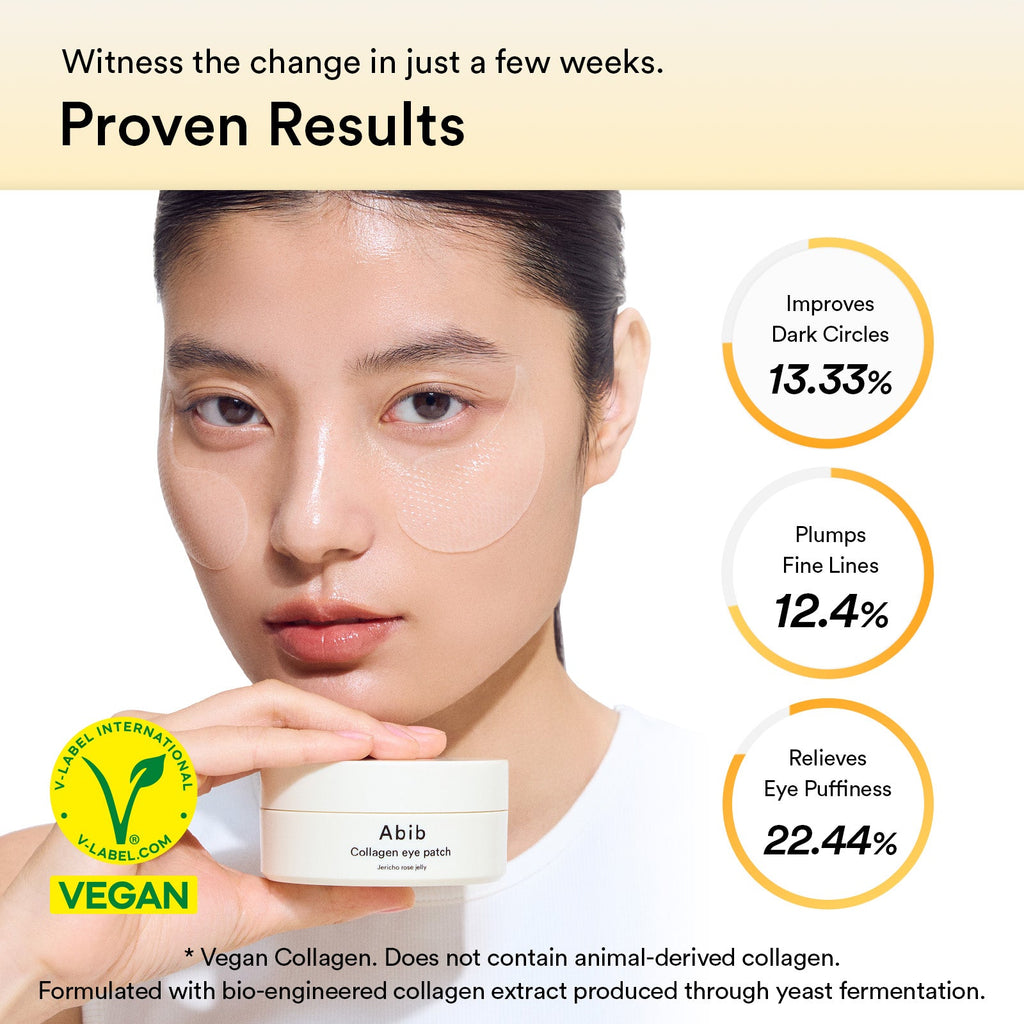 Abib Vegan Collagen Eye Patch Jericho Rose Jelly: dark circle and puffiness test results