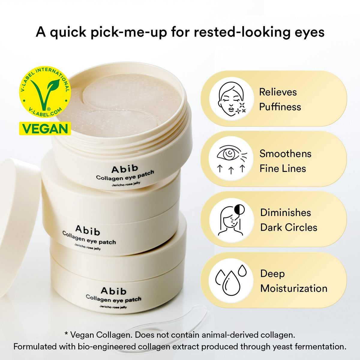 Abib Vegan Collagen Eye Patch Jericho Rose Jelly: hydration and fine line benefits