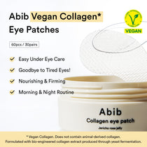 Abib Vegan Collagen Eye Patch Jericho Rose Jelly: vegan collagen eye care benefits