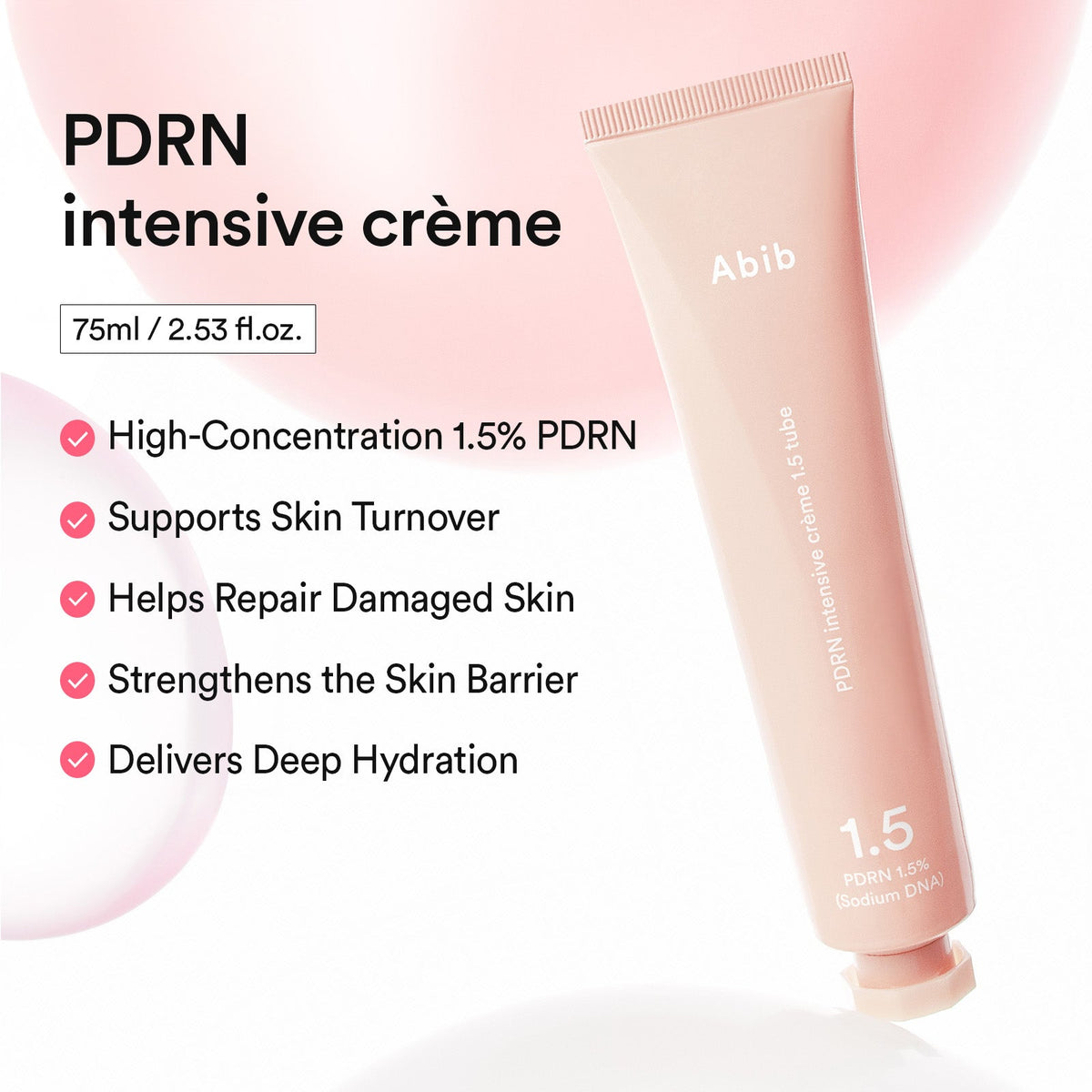 Abib PDRN Intensive Cream 1.5 Tube: intensive cream benefits