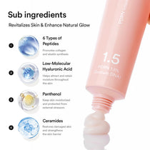 Abib PDRN Intensive Cream 1.5 Tube: peptides hyaluronic acid panthenol and ceramides