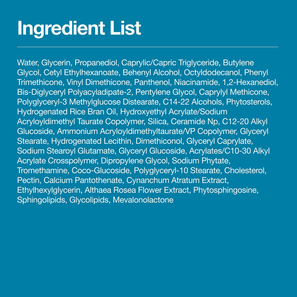Anua Barrier Reboot Daily Moisturizer: full ingredient list