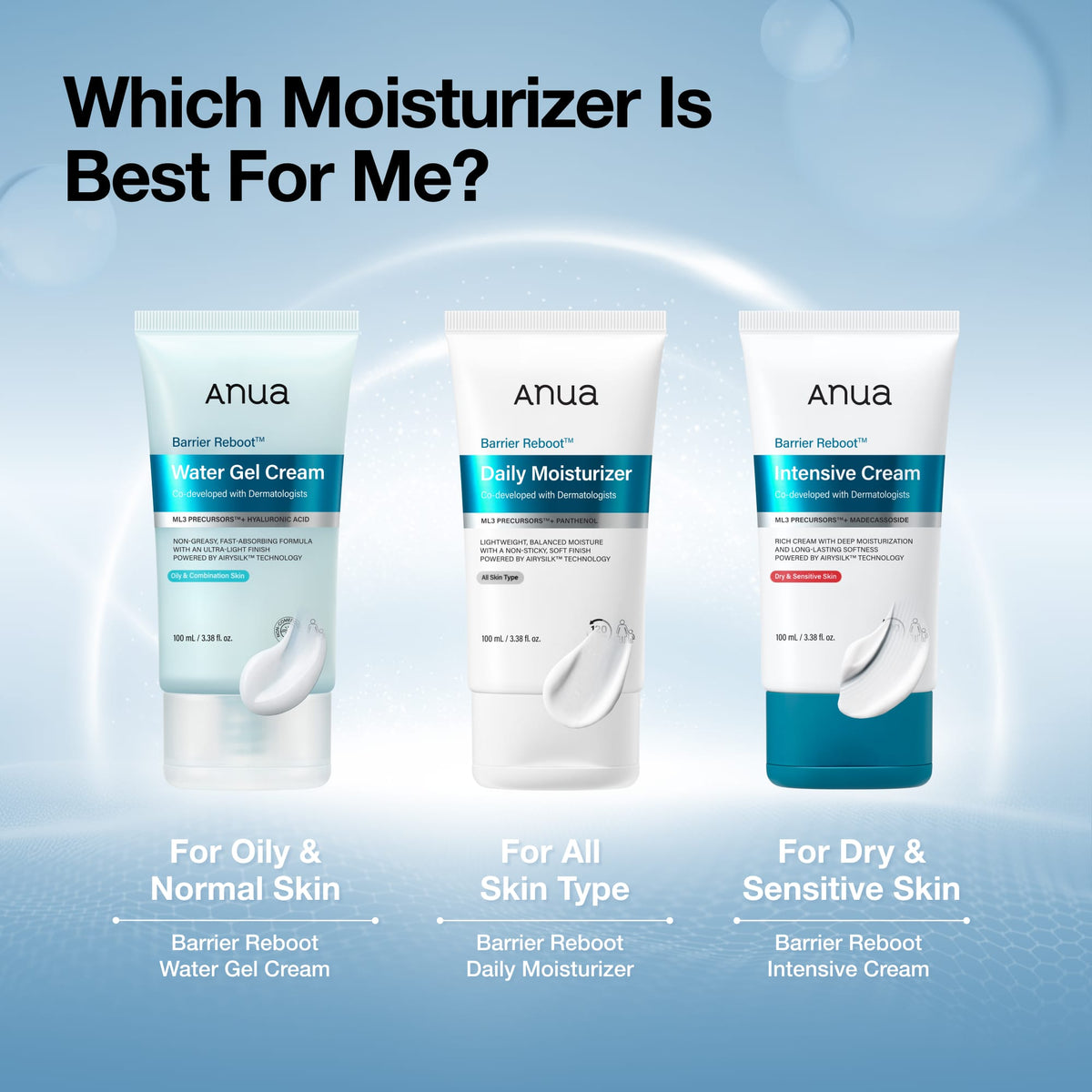 Anua Barrier Reboot Daily Moisturizer: suggested skin care routine