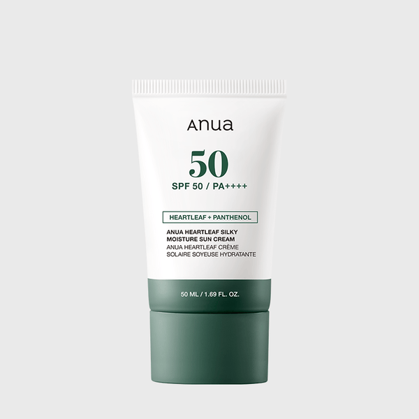 Anua Heartleaf Silky Moisture Sun Cream 50 ml: product packaging