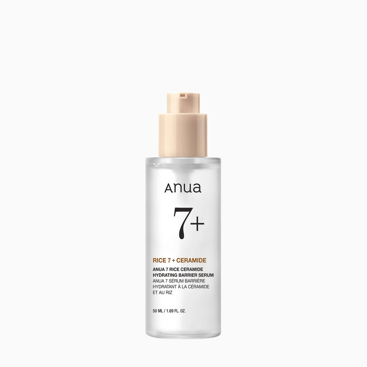Anua Rice Ceramide 7 Hydrating Barrier Serum: 50 ml product packaging