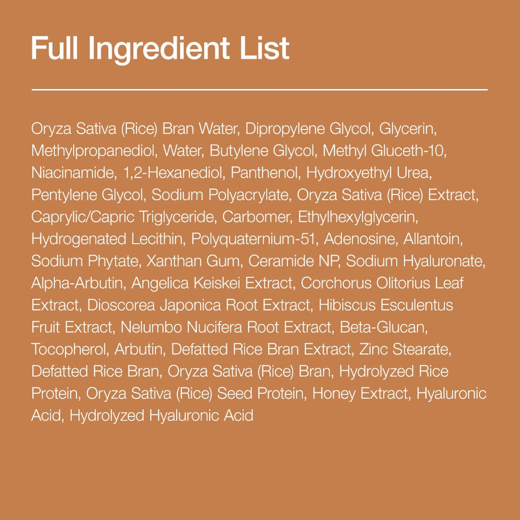 Anua Rice Ceramide 7 Hydrating Barrier Serum: full ingredient list