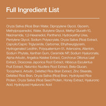 Anua Rice Ceramide 7 Hydrating Barrier Serum: full ingredient list