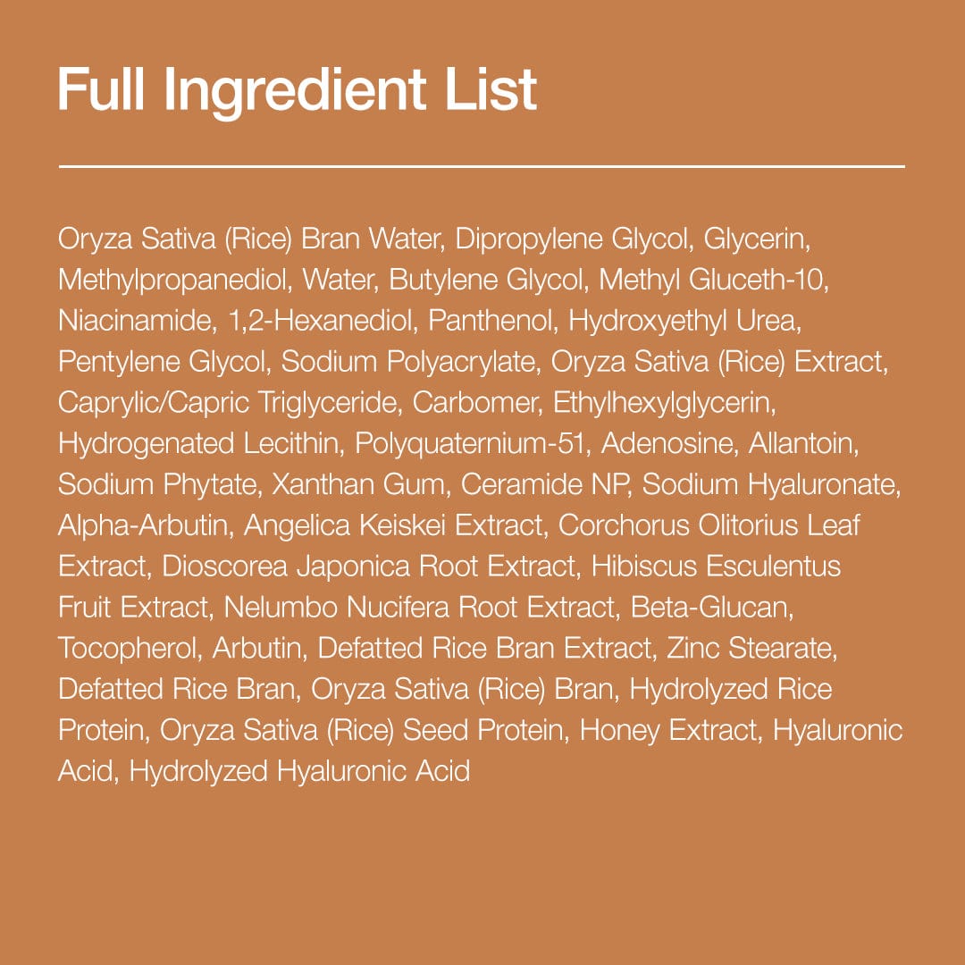Anua Rice Ceramide 7 Hydrating Barrier Serum: full ingredient list