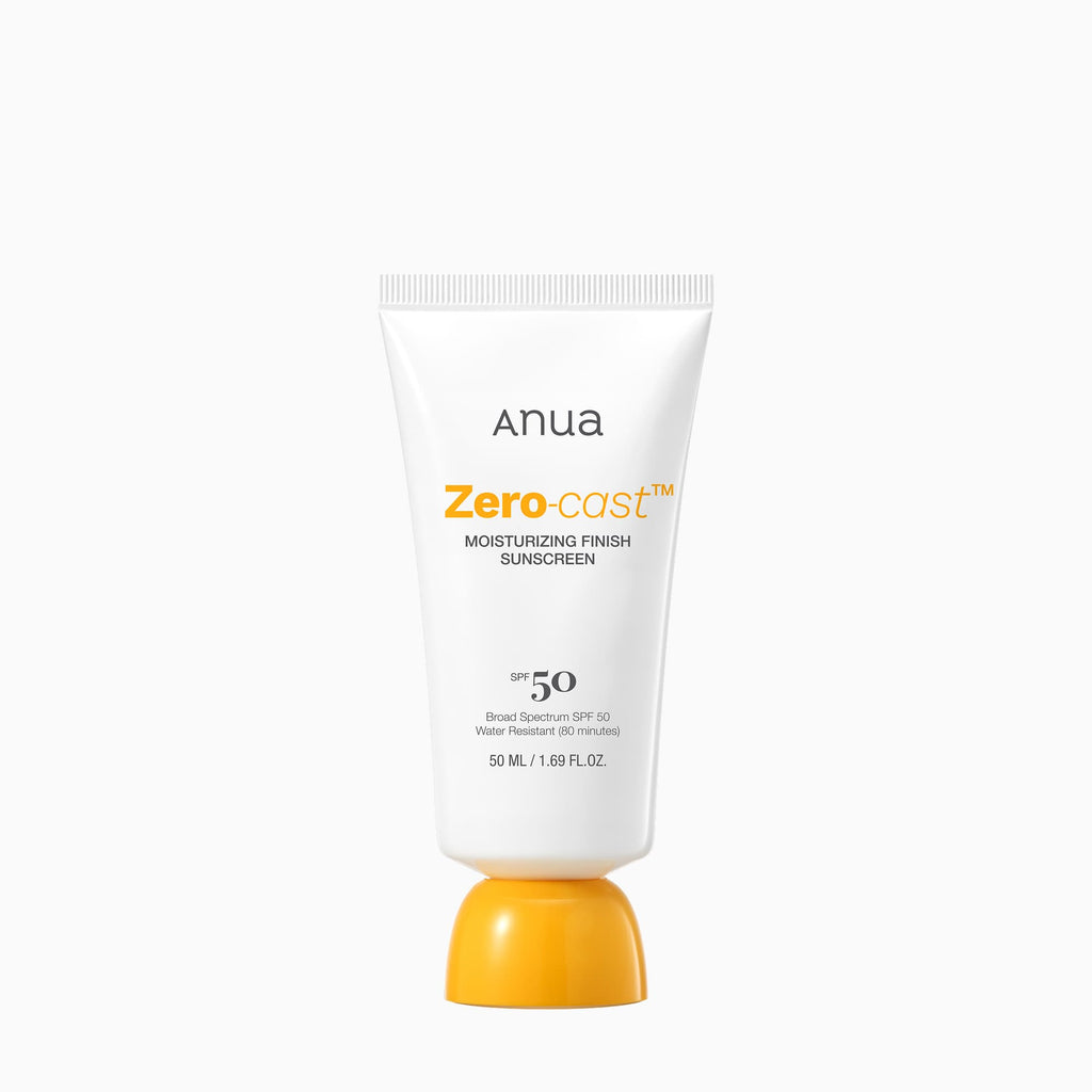 Anua Zero-cast Moisturizing Finish Sunscreen 50 ml: product packaging
