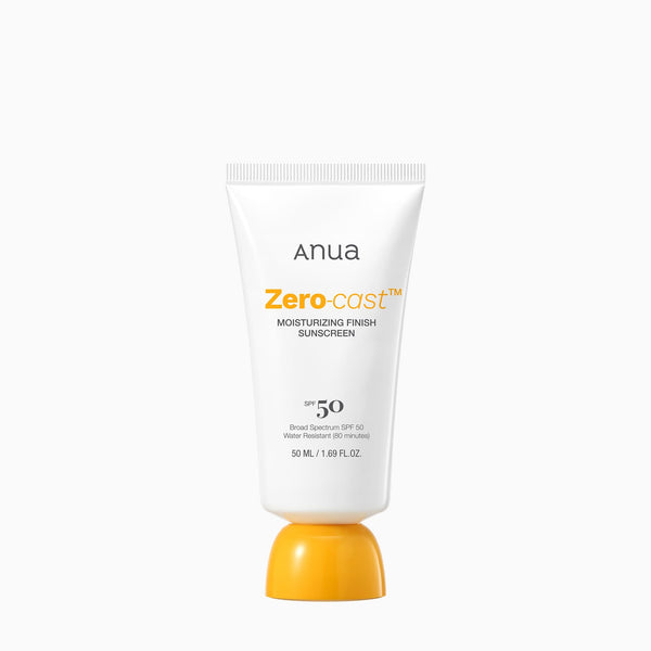 Anua Zero-cast Moisturizing Finish Sunscreen 50 ml: product packaging