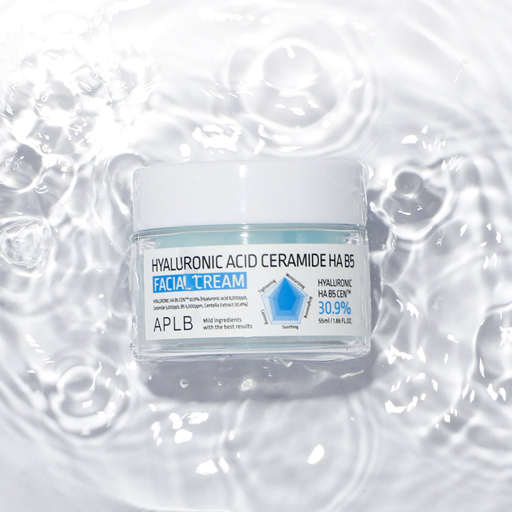 APLB Hyaluronic Acid Ceramide HA B5 Facial Cream 55 ml - official water presentation