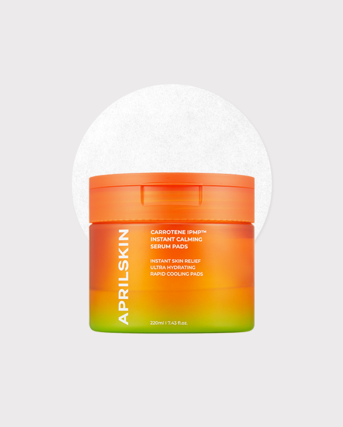 APRILSKIN Carrotene IPMP Instant Calming Serum Pads 80 pads / 220 ml - front product view